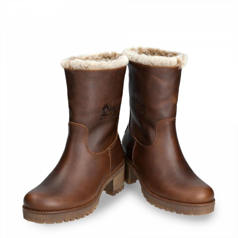 BOTA DE PIEL PANAMA JACK CON FORRO INTERIOR DE PELO