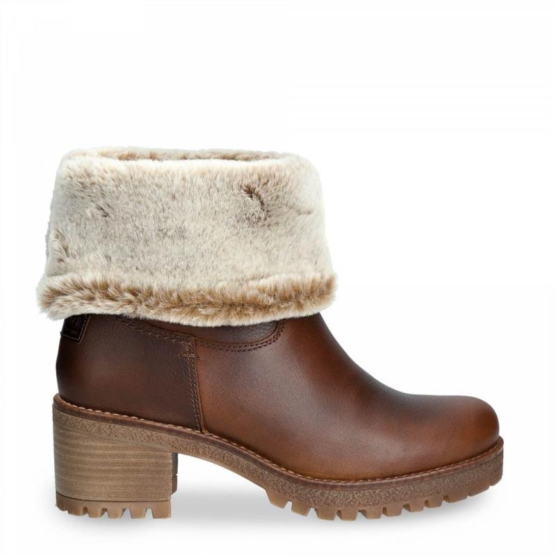 BOTA DE PIEL PANAMA JACK CON FORRO INTERIOR DE PELO