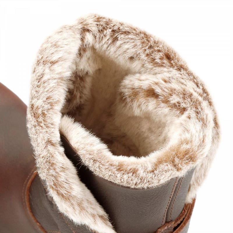 BOTA DE PIEL PANAMA JACK PARA MUJER CON FORRO INTERIOR DE PELO 