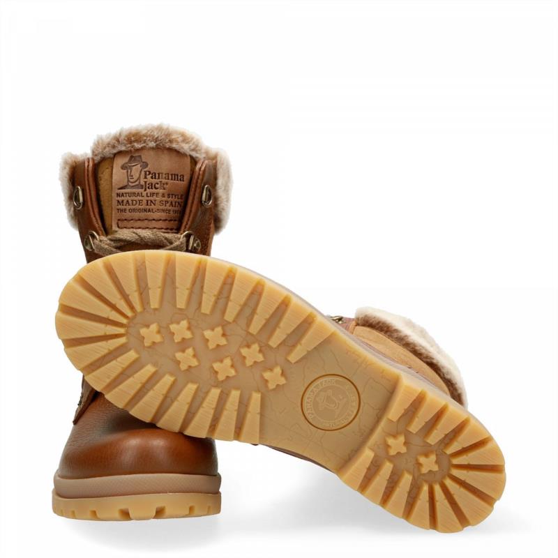 BOTA DE PIEL PANAMA JACK PARA MUJER CON FORRO INTERIOR DE PELO 