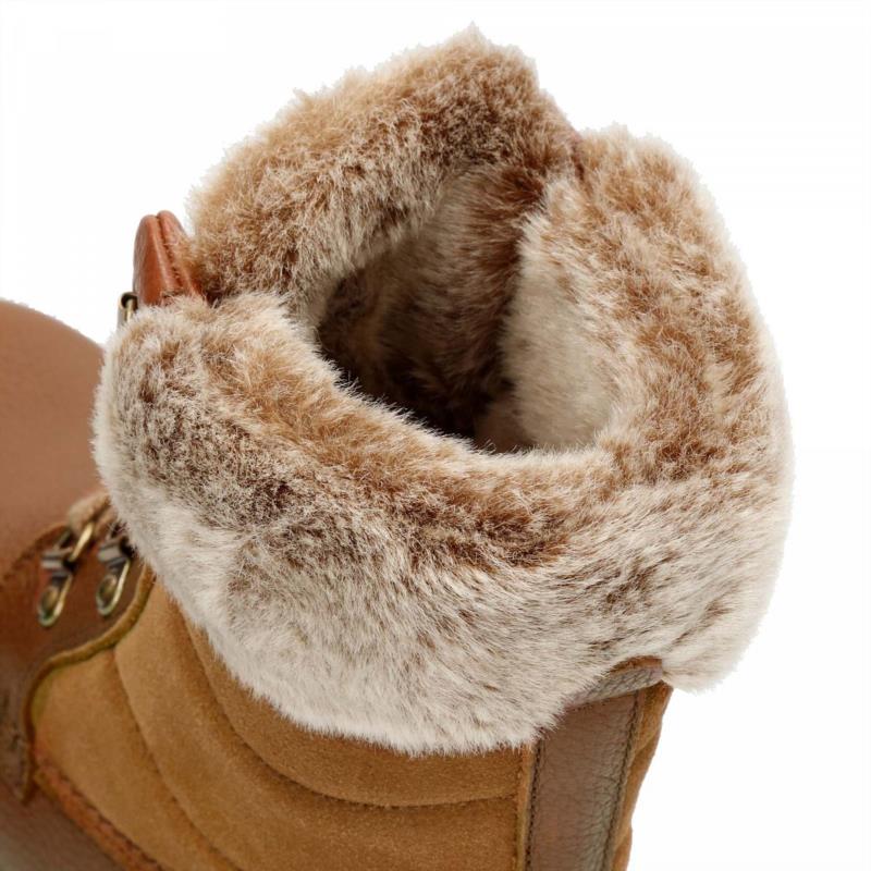 BOTA DE PIEL PANAMA JACK PARA MUJER CON FORRO INTERIOR DE PELO 