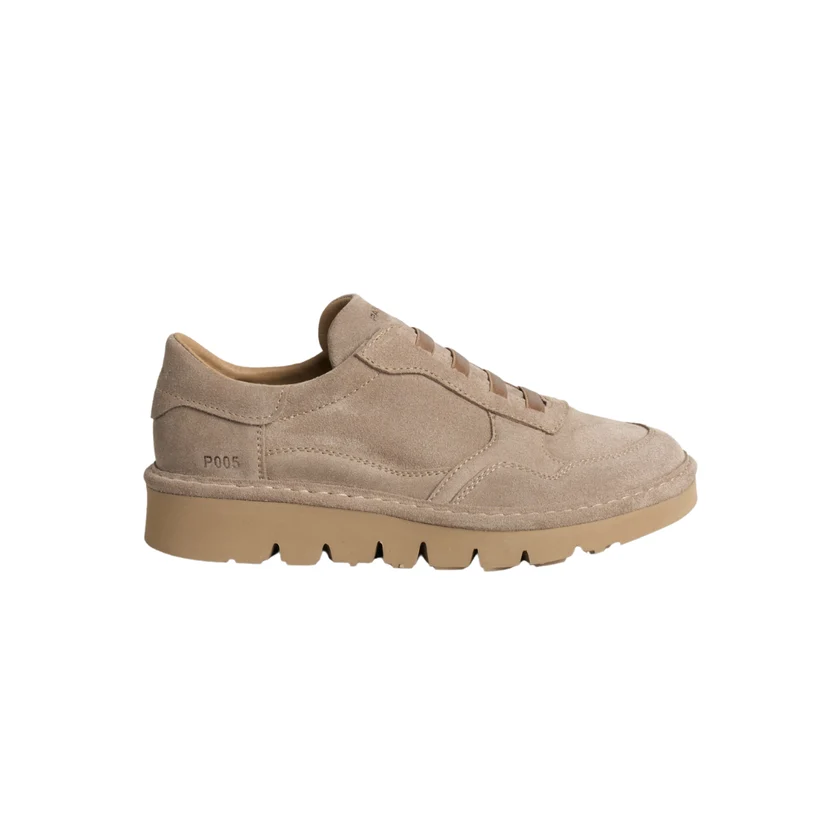 DEPORTIVAS MUJER PANCHIC P005 LOW CUT ELASTICS NYLON SUEDE WALNUT
