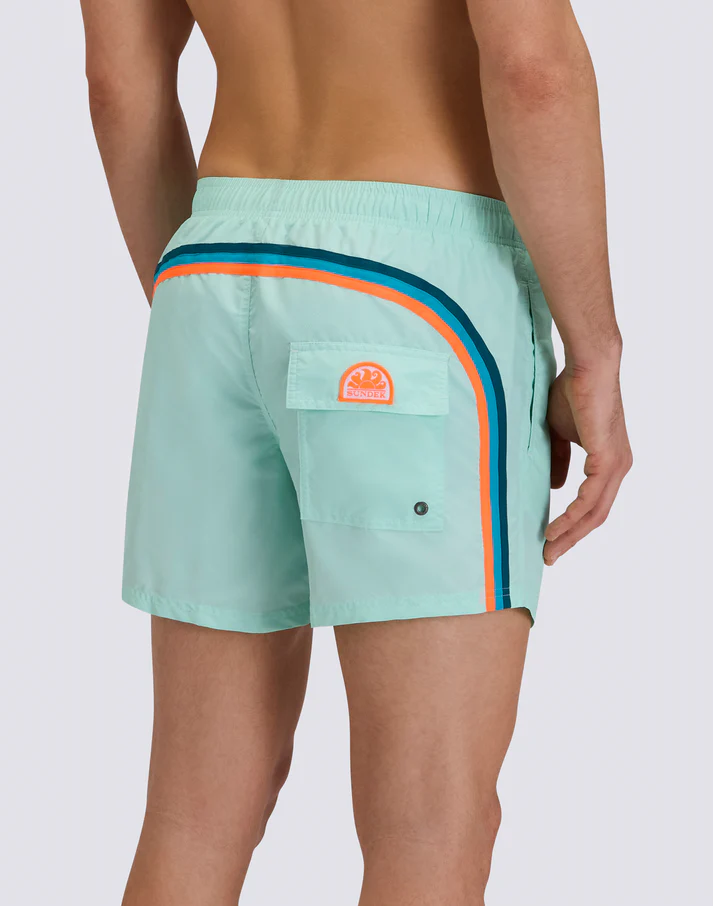 BAÑADOR CORTO CON CINTURA ELÁSTICA ICONIC TAFFETA ANTIGUA