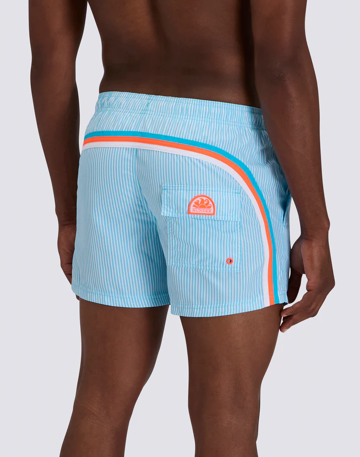 BAÑADOR CORTO DE CINTURA ELÁSTICA DE POLIÉSTER RECICLADO REPREVE LUNAR