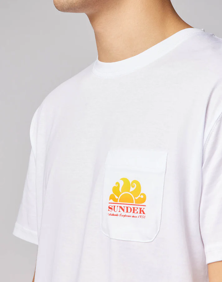 CAMISETA NEW HERBERT DE CUELLO REDONDO CON MAXILOGOTIPO WHITE