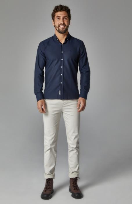 CAMISA PARA HOMBRE ALTONADOCK CUADROS ROJO Y AZUL
