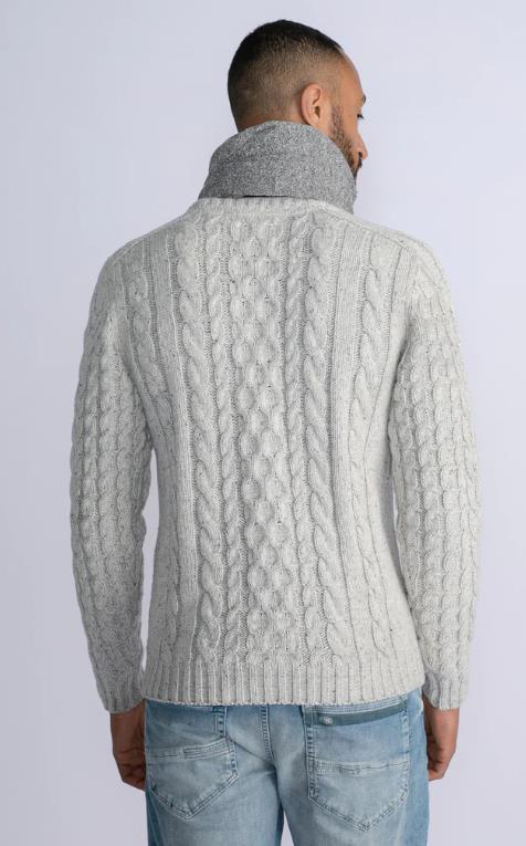 JERSEY PARA HOMBRE PETROL CABLE-KNIT PULLOVER GRAYSLAKE