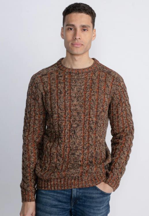 JERSEY PARA HOMBRE PETROL CABLE-KNIT PULLOVER GRAYSLAKE