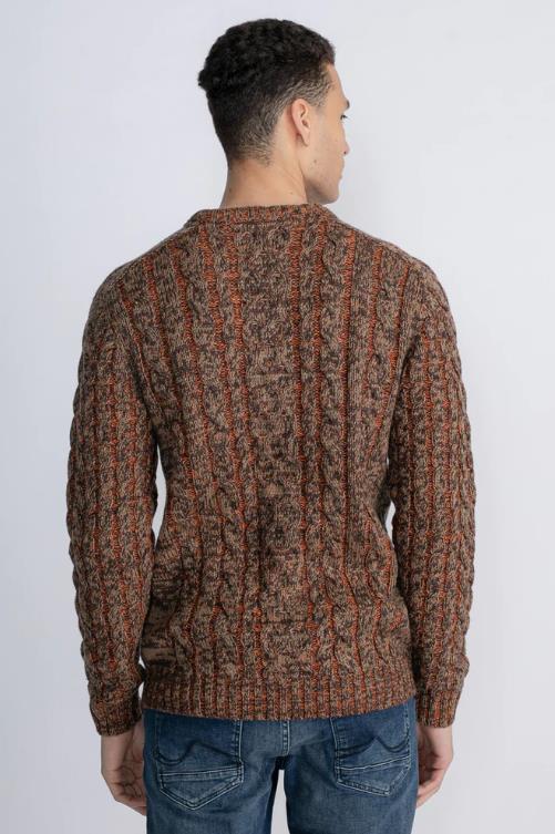 JERSEY PARA HOMBRE PETROL CABLE-KNIT PULLOVER GRAYSLAKE