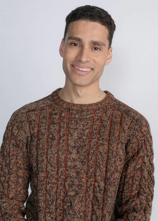 JERSEY PARA HOMBRE PETROL CABLE-KNIT PULLOVER GRAYSLAKE