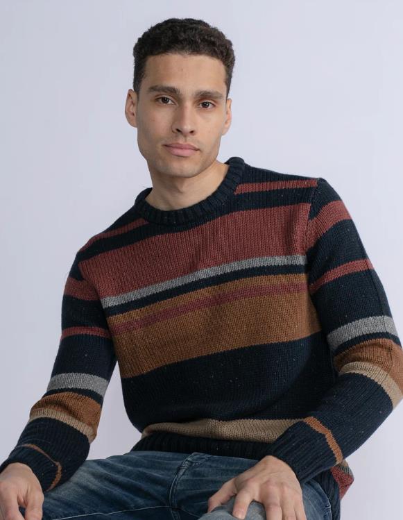 JERSEY PARA HOMBRE PETROL STRIPED PULLOVER MUNDELEIN