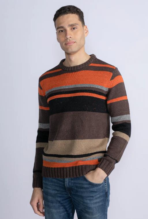 JERSEY PARA HOMBRE PETROL STRIPED PULLOVER MUNDELEIN