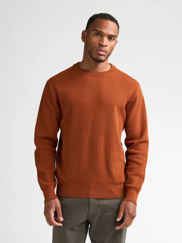 Jersey de cuello redondo en mezcla de algodón steelbend