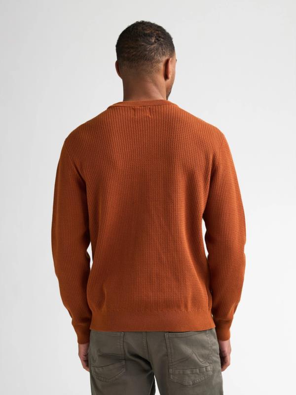 Jersey de cuello redondo en mezcla de algodón steelbend