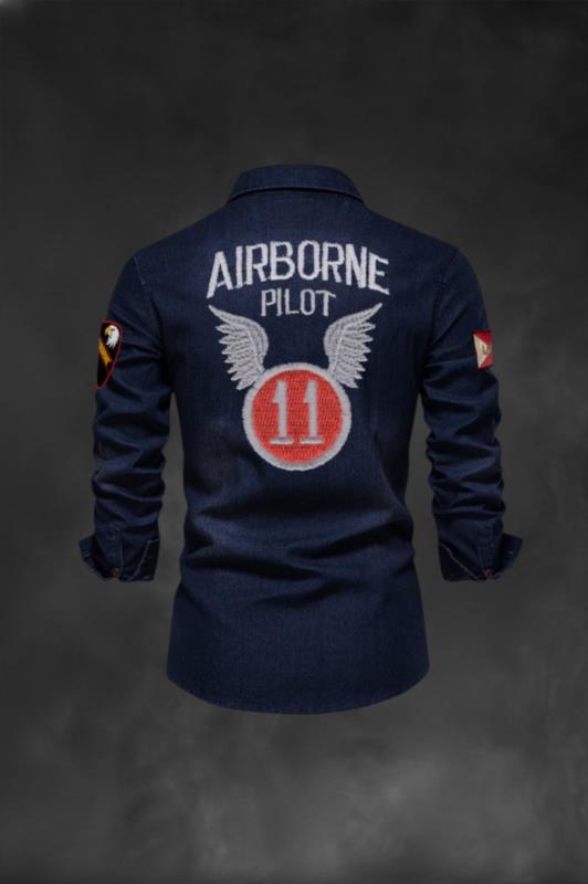 Sobrecamisa de hombre Lasal denim AIR azul oscuro