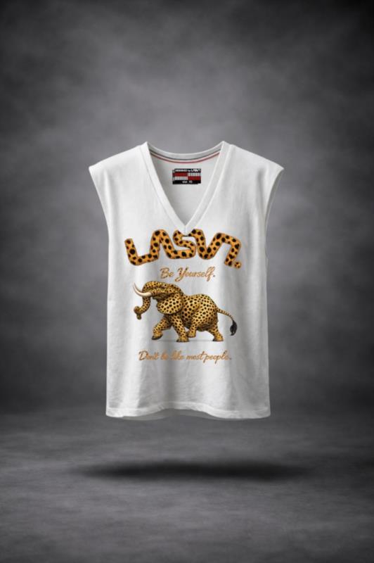 Camiseta de mujer LaSaL ELEFANT blanco
